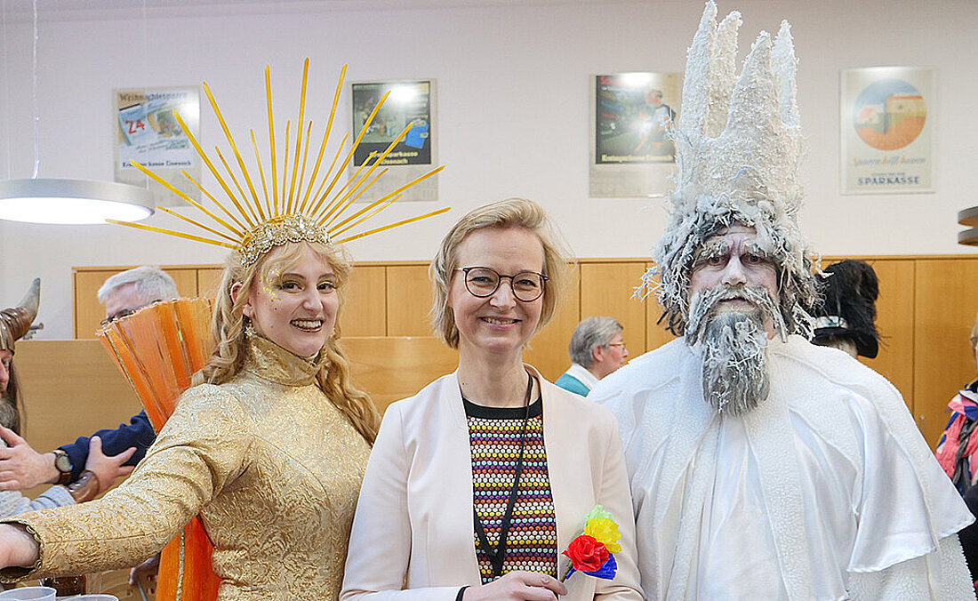 Finanzministerin Katja Wolf mit Frau Sunna und Herrn Winter