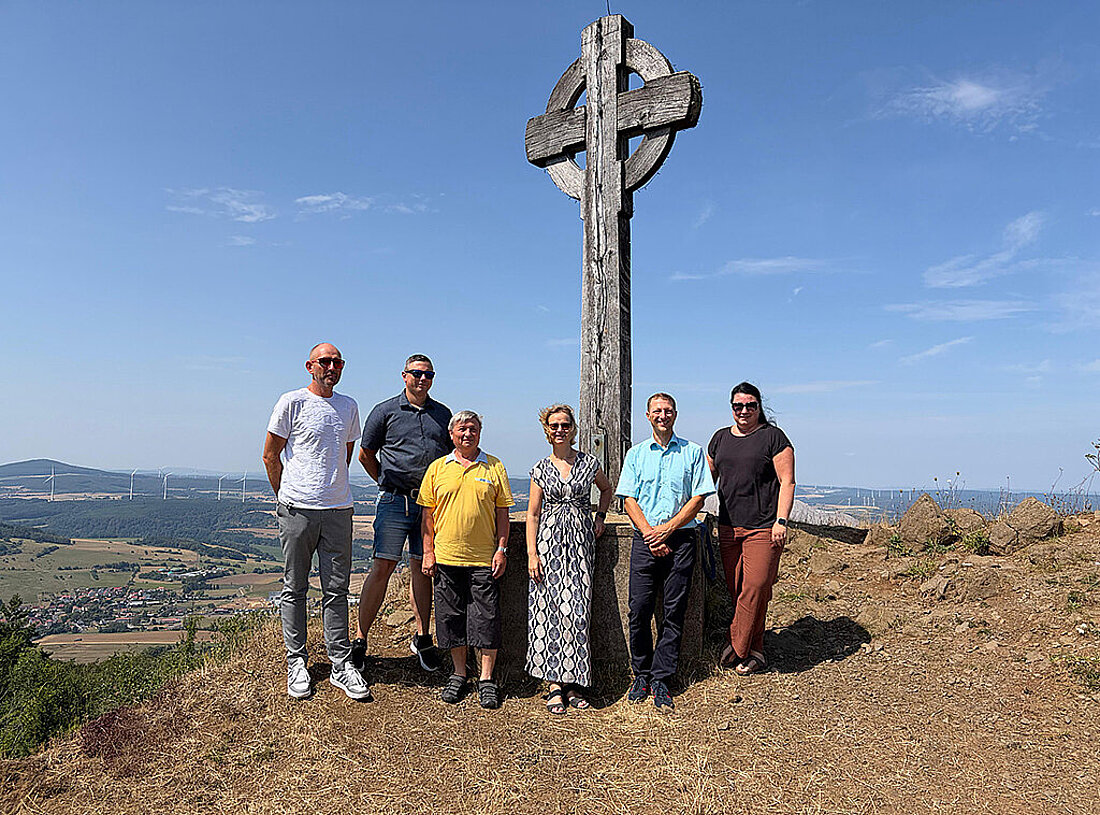 Gruppenfoto auf dem Oechsenberg
