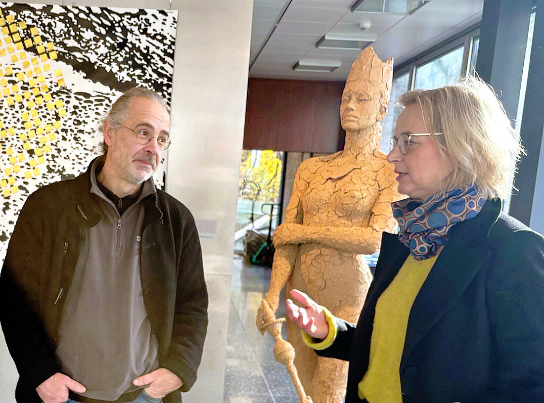 Peter Schäfer und Finanzministerin Katja Wolf