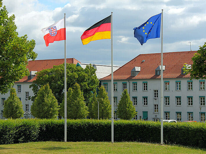 Außenansicht Dienstgebäude des Thüringer Finanzministeriums