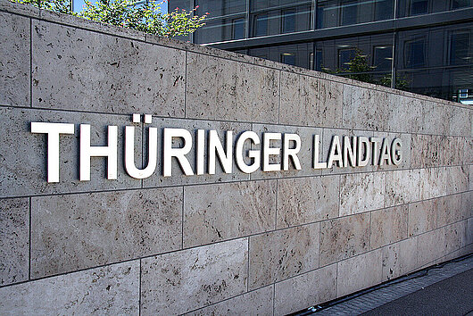 Außenansicht des Thüringer Landtages