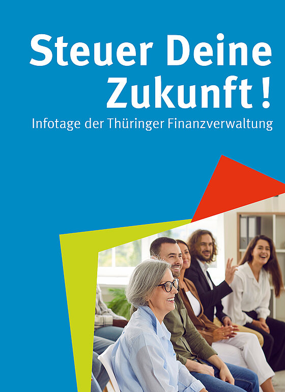 Schriftzug Steuer Deine Zukunft - Link zum Infotage
