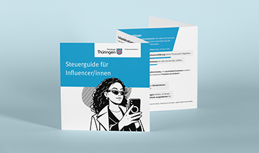 Steuerguide für Influencer/innen flyer