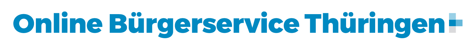 Schriftzug und Link zum Online Bürgerservice Thüringen